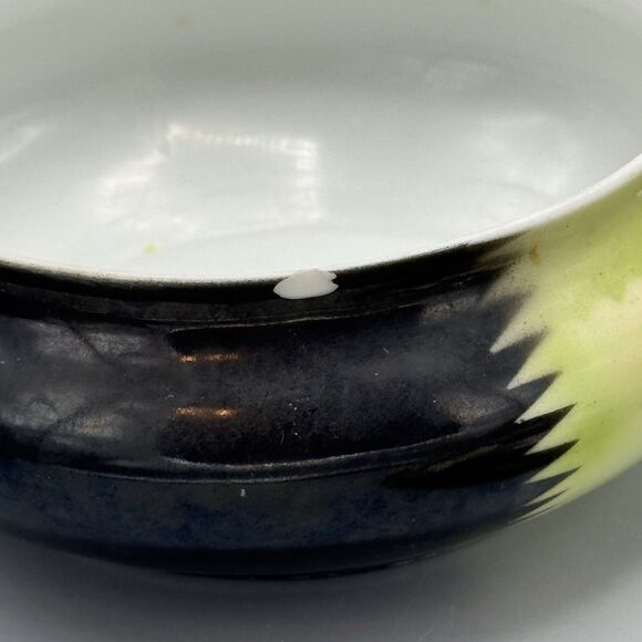 Prov SXE Germany Rd Porcelain Trinket Vanity Dish Handpainted Oriole Bird READ - Picture 2 of 13